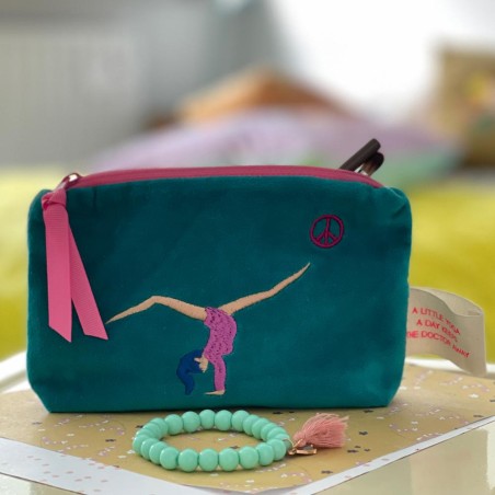 Täschchen Yoga petrol