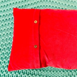 Kissenhülle Velvet diagonal Love Sky 3040