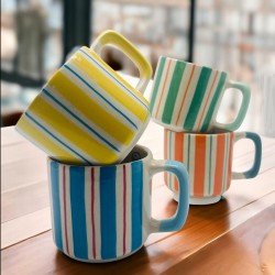 Tasse S stripe orange