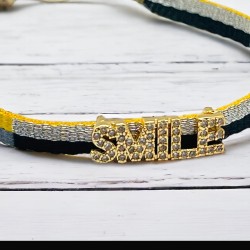 Armband Woven Tape Smile stripe