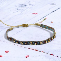 Armband Woven Tape violagold lilac