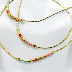 Armband ultrafine gold multibeads