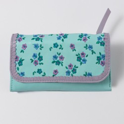 Portemonnaie Leder ind Millefleur ltblue