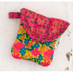 Ear Bud Case Pink Neon Grn