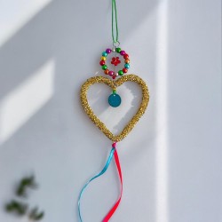Dekoration Funkel gold heart Ornament