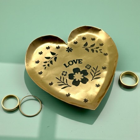 Minischale Brass Heart Loveflower