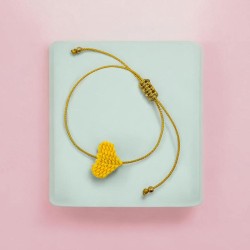Armband string gold Heart