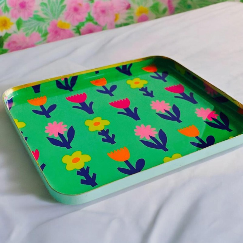 Tablett square L Boldflower