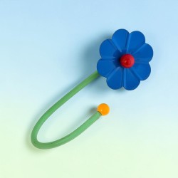 Wandhaken Flower blue