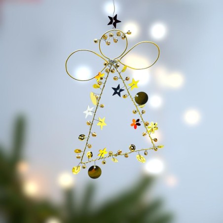 Dekoration FUNKEL Engel gold 12