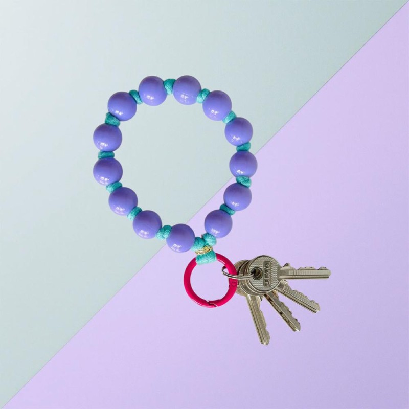 Schlüsselanhänger bold bead viola