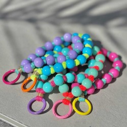 Schlüsselanhänger bold bead ltblue