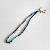 Schlüsselband/ Lanyard Multi wrap 23 blue black