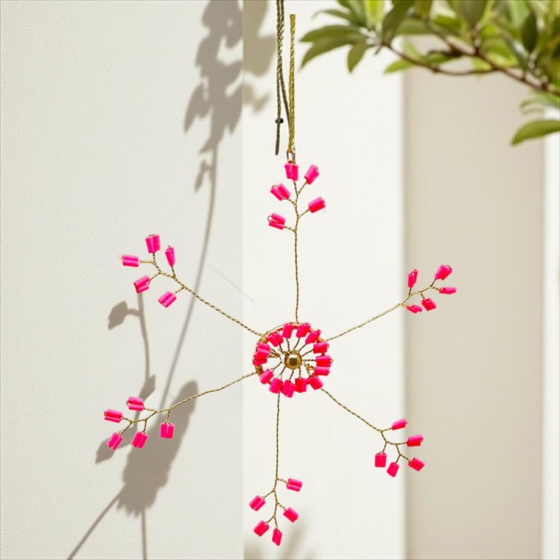 Dekoration Funkel Ultrafine Starflower neonpink