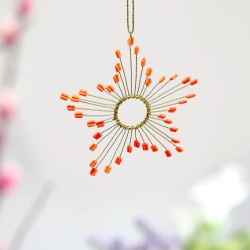 Dekoration Funkel Ultrafine Starflower neonorange