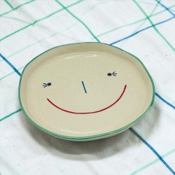 Teller Keramik Smiling Face