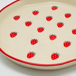 Teller Keramik strawberry