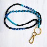 Schlüsselband/ Lanyard Wrap + Beads Black