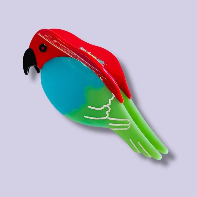 Haarclip/Haarklammer Parrot Red