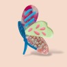 Haarclip/Haarklammer Butterfly sparkle green