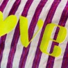 Kissenhülle Velvet Pinstripe Love 4060