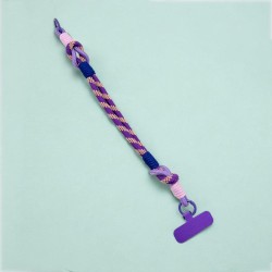 Schlüsselband/ Handyband Woven Diagonal viola