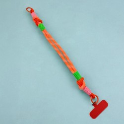 Schlüsselband/ Handyband Woven Diagonal orange