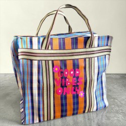 Shopper zip XXL recycle plastic good vibes