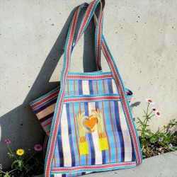 Shopper triangle recycled plastic Lovehands