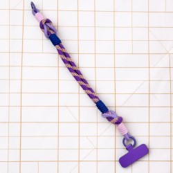 Schlüsselband/ Handyband Woven Diagonal lilac
