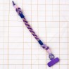Schlüsselband/ Handyband Woven Diagonal lilac