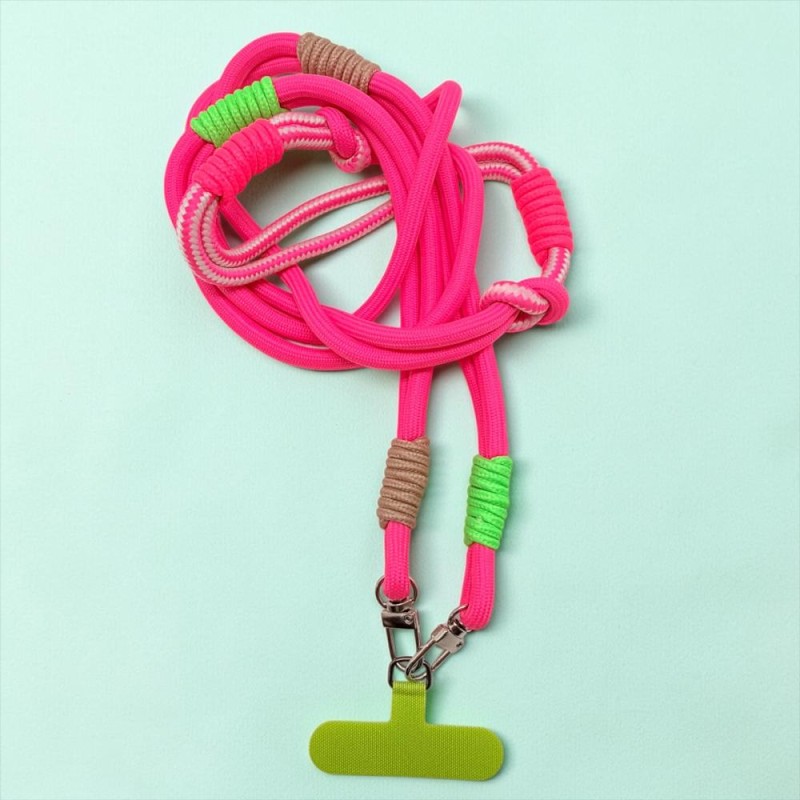 Schultergurt/ Handyband Crossbody Rope 2 col pink