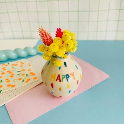 Vase Mini happy dots
