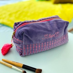 Kosmetiktasche Velvet Love 2 Heart M