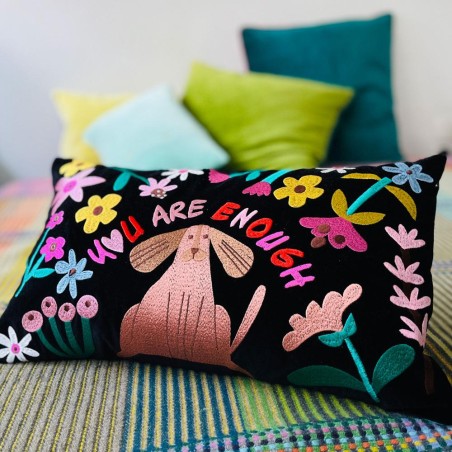 Kissenhülle Samt Enough 3050