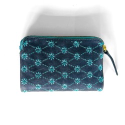 Portemonnaie Leder buffalo sm folded vintageblue