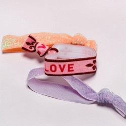 Haargummi/ Armband soft words love