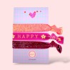 Haargummi/ Armband soft words happy