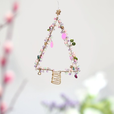 Dekoration FUNKEL Tannenbaum pastell