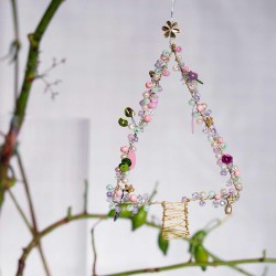 Dekoration FUNKEL Tannenbaum pastell