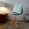 Kissenhülle Woven Classic 4040aqua