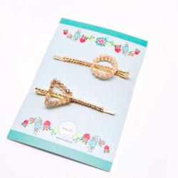 Haarclips Pearl Set2