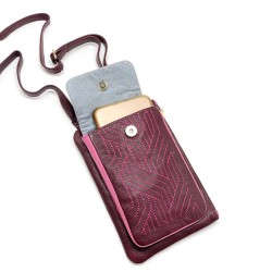 Handytasche LET IT GO plum