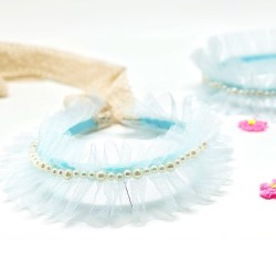 Haarreif Angel Frill bleu- SALE