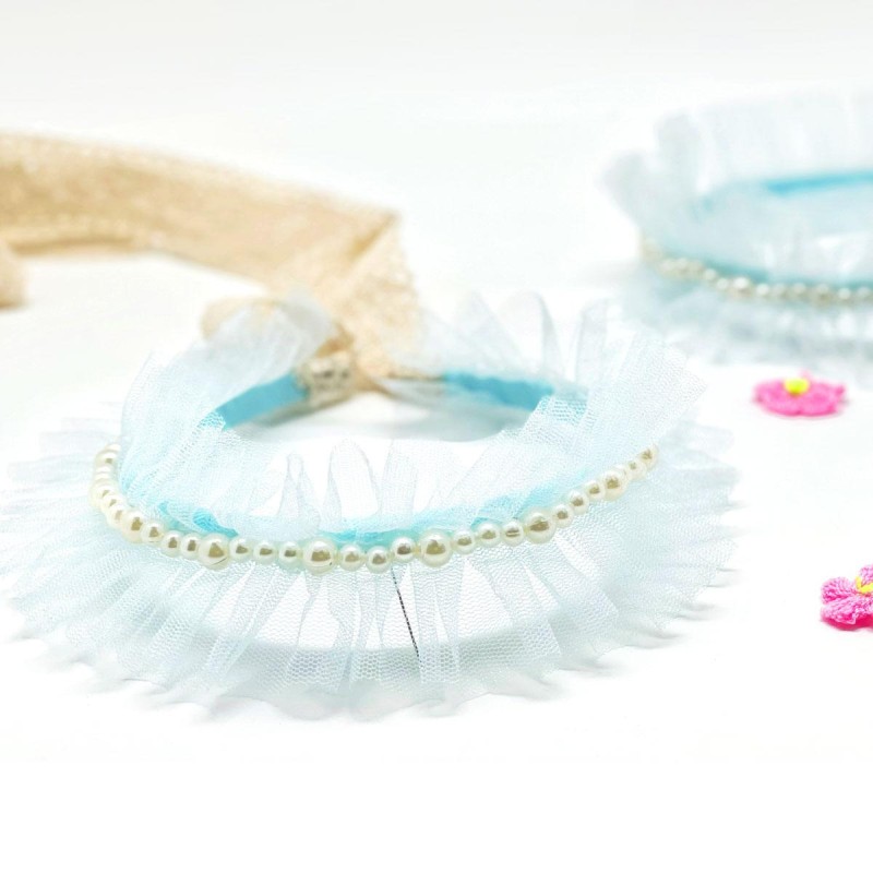 Haarreif Angel Frill bleu- SALE