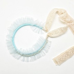 Haarreif Angel Frill bleu- SALE