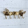 Wandhaken Flora gold