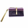 Portemonnaie HK zip Leder Code plum