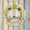 Wanddekoration Frame Lion natur