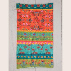 Stirn- und Haarband Boho Bandeau orange/green Borders